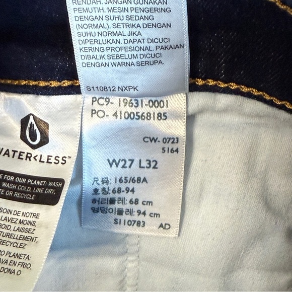 Levi’s Mujer 314 Shaping Straight Dark Blue Jeans Size 27 #1728 - Picture 11 of 11